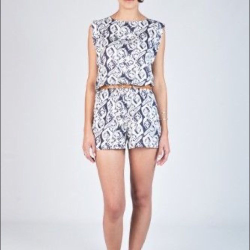 BNWT Sam & Lavi Natural Kiah Shorts Romper S - Picture 2 of 3
